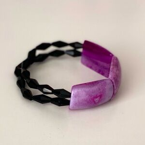 Genuine Purple Agate Bracelet